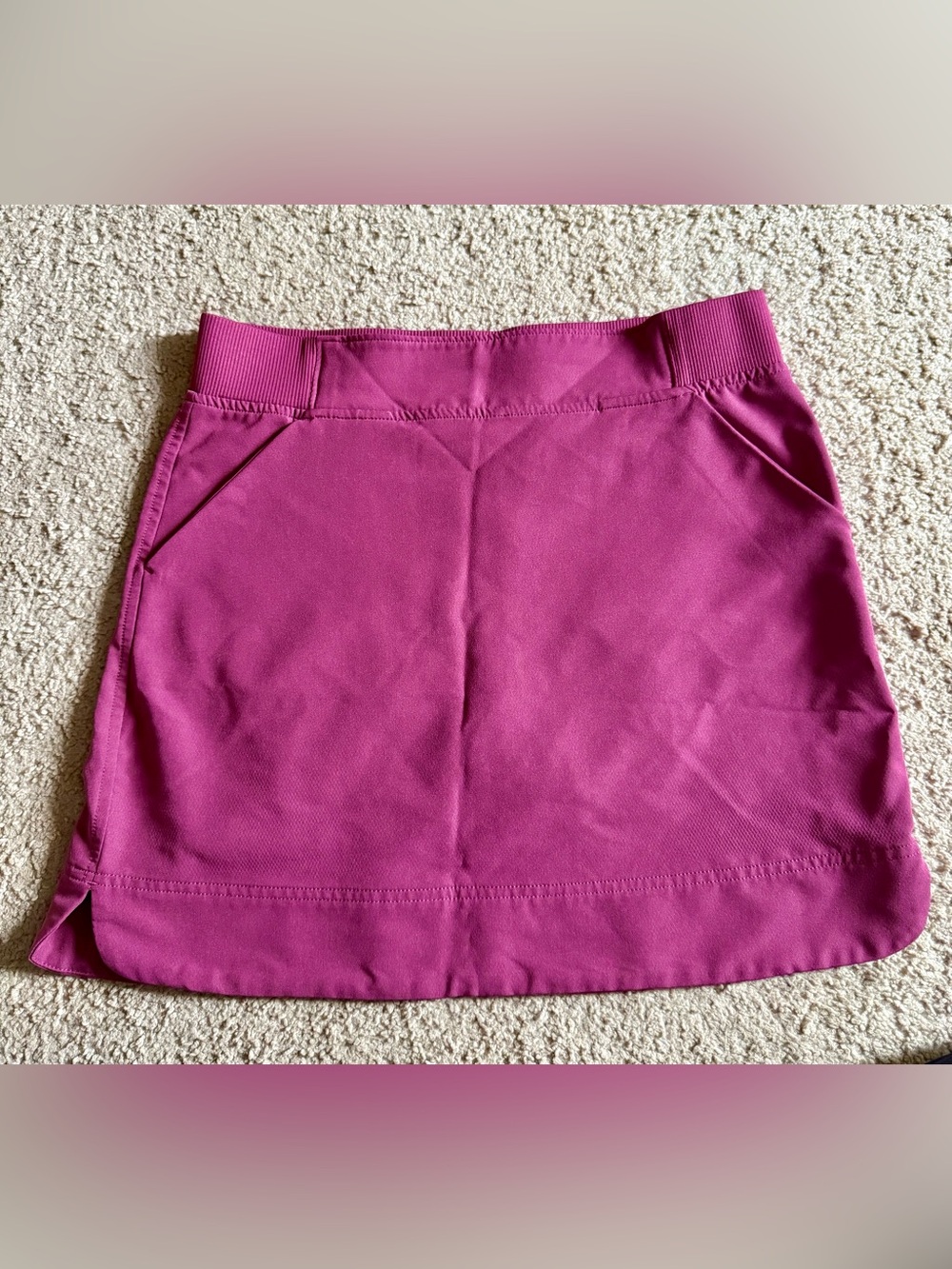 Women’s Magenta Stretch Ponte Skirt
